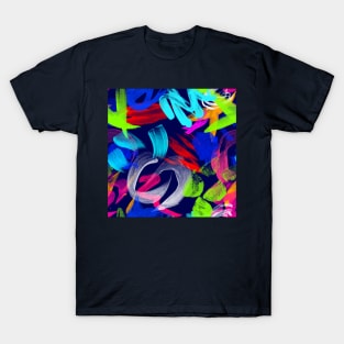 Brush strokes, watercolor splatter T-Shirt